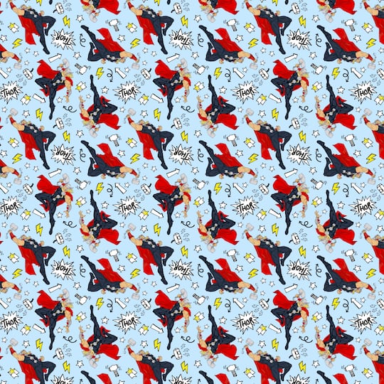 Marvel® Thor Thunder Cotton Fabric | 43″ | Michaels® Marvel® Thor Thunder Cotton Fabric | 43″ | Michaels®